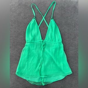 NWT J Crew☘️Silk Halter Blouse Sz L